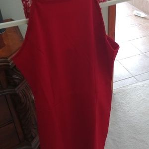 Red short dress never worn boutique